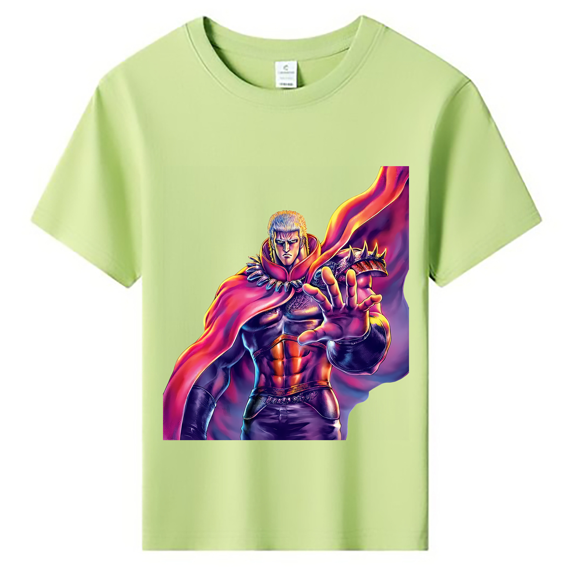 （画像用） 北斗の拳 Fist of the North Star 綿100％キッズTシャツ（フロントプリント）